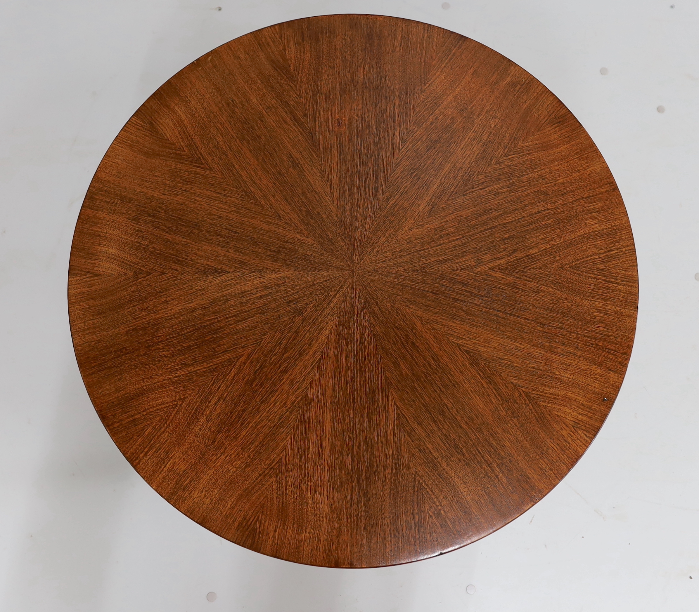 A Kubus circular coffee table by Soren Georg Jensen, 1970's, diameter 78cm, height 43cm